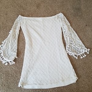 White lace dress